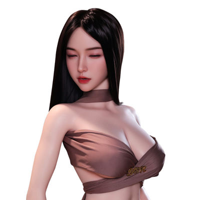 acheter Des jouets sexuels à la tête pour le baiser avec des cheveux longs noirs, des cheveux longs, des pinces en silicone, une poupée sexuelle à la tête pour le baiser fabrication en ligne