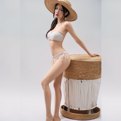 acheter Une poupée de 160cm, asiatique, poitrine moyenne, cheveux longs, noirs, jambes minces, poupée sexuelle avec un soutien-gorge en dentelle blanche et des sous-vêtements. fabrication en ligne